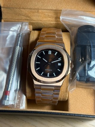 Seiko Mod Nautilus 41mm Oro Rosa