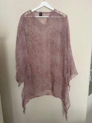 Caftán estampado serpiente talla única