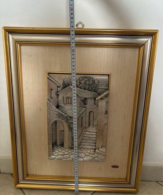 Quadro paesaggio in argento