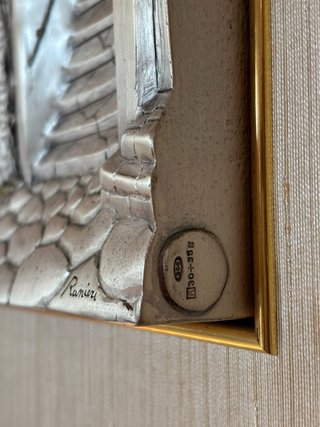Quadro paesaggio in argento