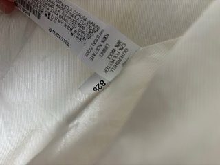 Abrigo Blanco Zara Talla M