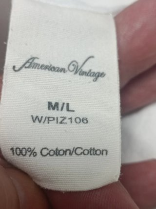 Camisa American Vintage Blanca Talla M