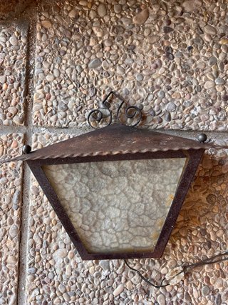 Farol Faroles de Pared de Forja Rústica