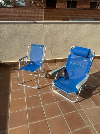 Lote 2 sillas de playa/camping Aktive