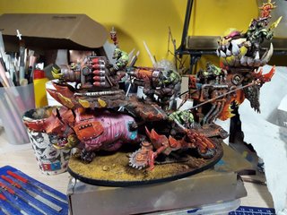 Pintor de Orkos Warhammer 40k por encargo