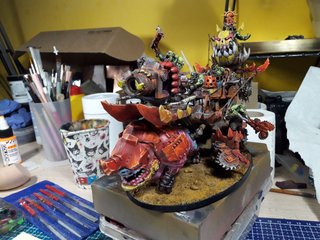 Pintor de Orkos Warhammer 40k por encargo