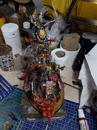 Pintor de Orkos Warhammer 40k por encargo