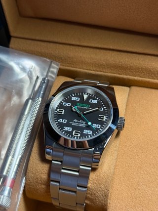 Seiko Air-King Mod 40mm Plata