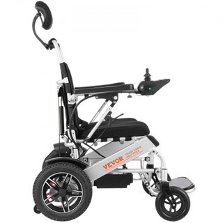 Silla de ruedas eléctrica plegable motorizada 300 lbs/136 kg con respaldo ajustable 20 in/50.8 cm W