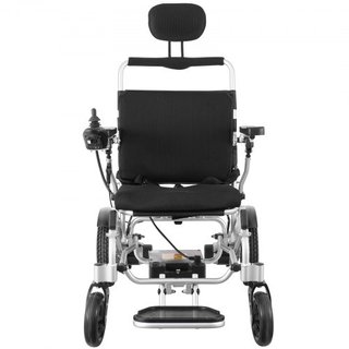 Silla de ruedas eléctrica plegable motorizada 300 lbs/136 kg con respaldo ajustable 20 in/50.8 cm W