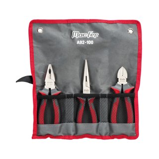 MACFER Jogo 3 Alicates Aço Carbono 186.0017
