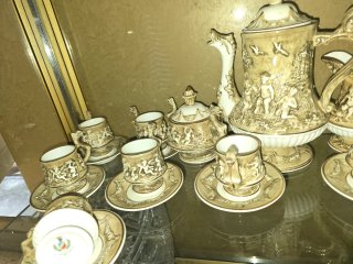 Servizio caffè Capodimonte porcellana