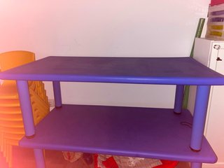Mesa infantil azul