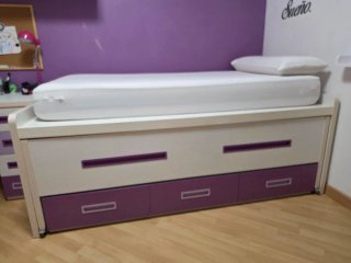 Cama nido con cajones y otra cama