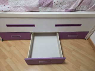 Cama nido con cajones y otra cama