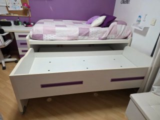 Cama nido con cajones y otra cama