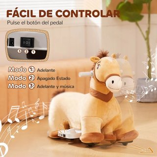 Caballo eléctrico infantil