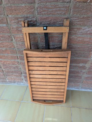 Mesa plegable madera con bandeja