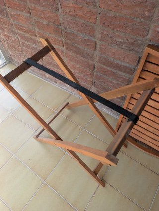 Mesa plegable madera con bandeja