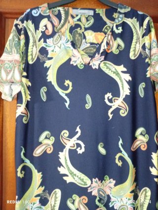 Vestido estampado paisley talla S