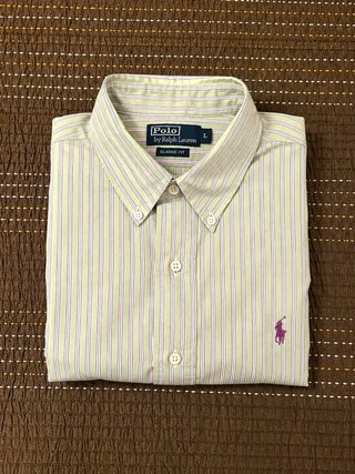 Camisa Polo Ralph Lauren Rayad Verde L Classic