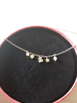 Colgante Tous Plata Corazón Oso Estrella
