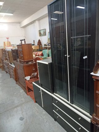 Conjunto Muebles Salón Madera Oscura