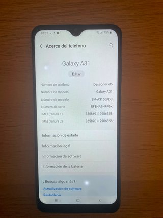 Samsung Galaxy A31 128GB Dual SIM Azul