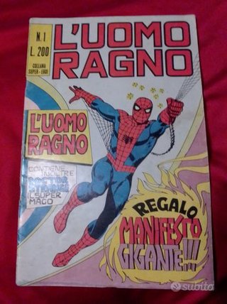 uomo ragno fumetti editoriale corno