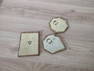 Conjunto 3 espejitos latón