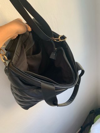 Bolso Negro Piel Acolchado
