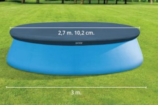 Cubierta Piscina Intex Azul/Gris