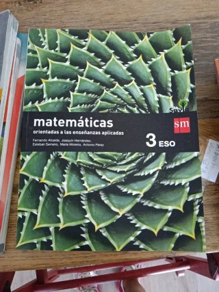 Libro matemáticas aplicadas 3 eso sm