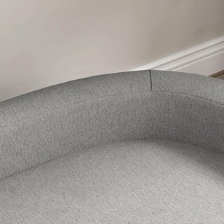 Sofá para Perros de Tamaño Grande con Patas Elevadas y Cojín Desmontable, Sofá para Perros de Poliéster y Madera, 98X67X25 Cm, Gris