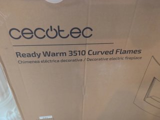 Cecotec Chimenea Eléctrica 3510 Negra