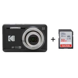 Cámara Kodak Pixpro FZ55 + Tarjeta SD 32GB Sandisk