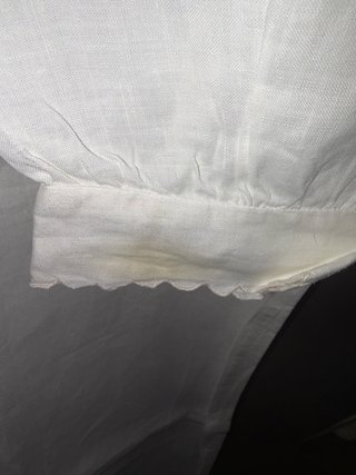 Camicia da notte vintage anni '50 bianca
