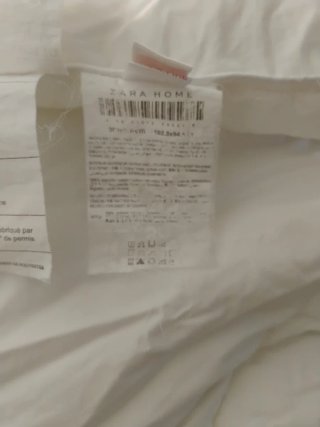 Edredón Zara Home Blanco Poliéster