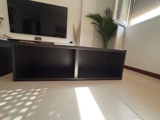 Mueble TV Ikea Besta 2 módulos negro