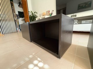 Mueble TV Ikea Besta 2 módulos negro