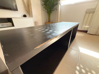 Mueble TV Ikea Besta 2 módulos negro