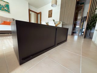 Mueble TV Ikea Besta 2 módulos negro
