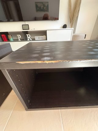 Mueble TV Ikea Besta 2 módulos negro