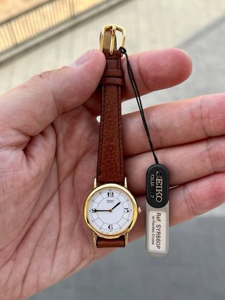 Reloj Seiko Quartz Vintage Gold Nuevo *Año 1991*