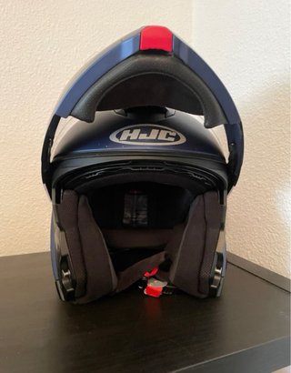 Casco modular HJC azul
