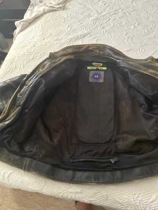 Chaqueta de cuero para moto