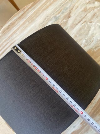 Pantalla de lámpara negra 36 cm