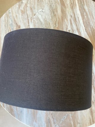 Pantalla de lámpara negra 36 cm