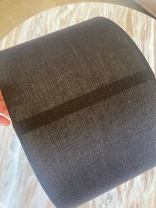 Pantalla de lámpara negra 36 cm