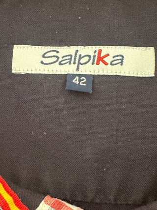 Camisa chico T.42 azul, detalles en cuello-coderas
